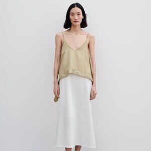 ZARA CONTRASTING MIDI DRESS